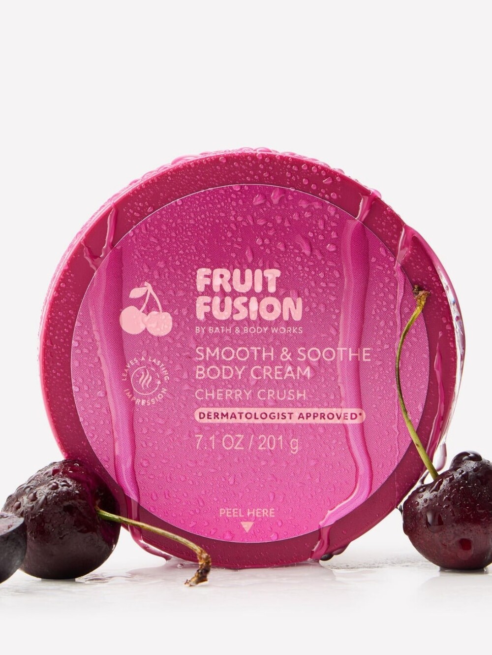Bath & Body Works Fruit Fusion Cherry Crush Smooth & Soothe Body Cream 7.1oz NEW